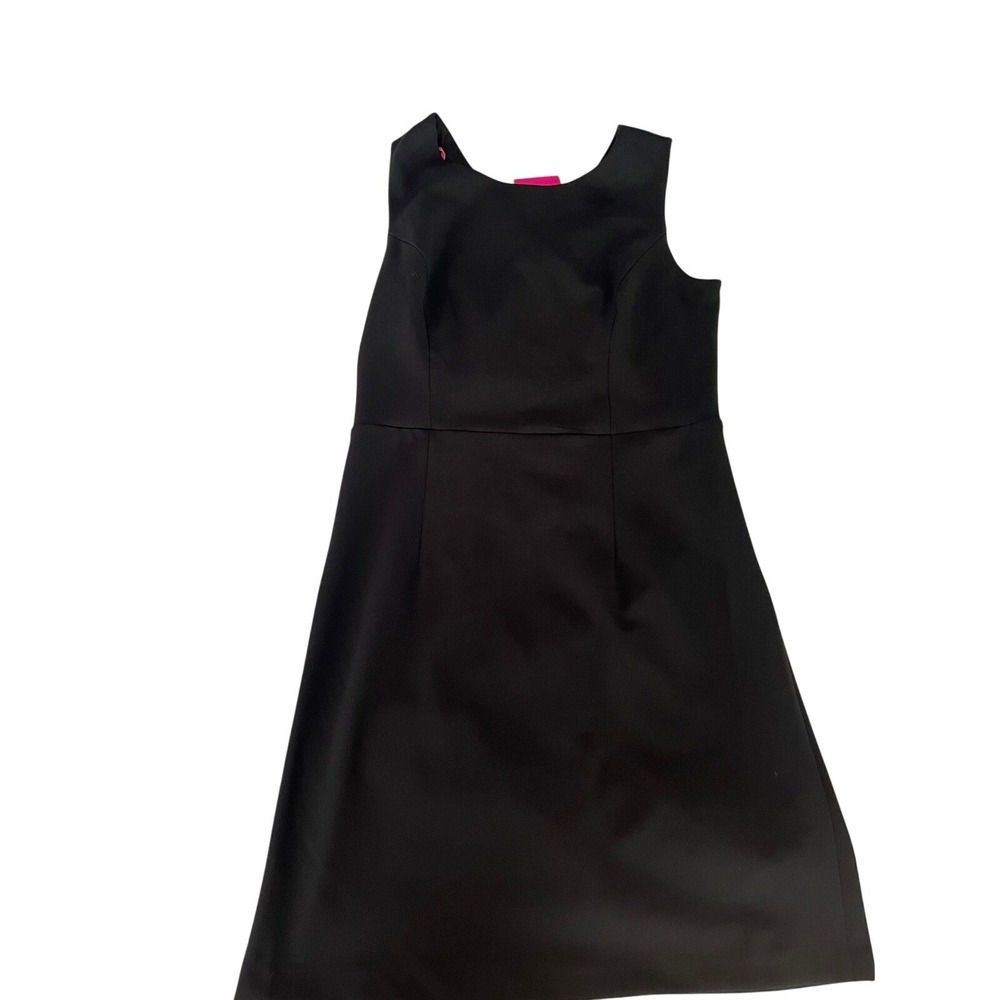 Betsey Johnson Black Dress Sleeveless Career Party Cocktail A-Line Size 12
